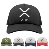 Ripple XRP Cap, XRP Crypto Hat, XRP Army Investor Hodler Gift, Just Hodl It, Cryptocurrency Trader Holder, New Unisex Adult Trucker Cap